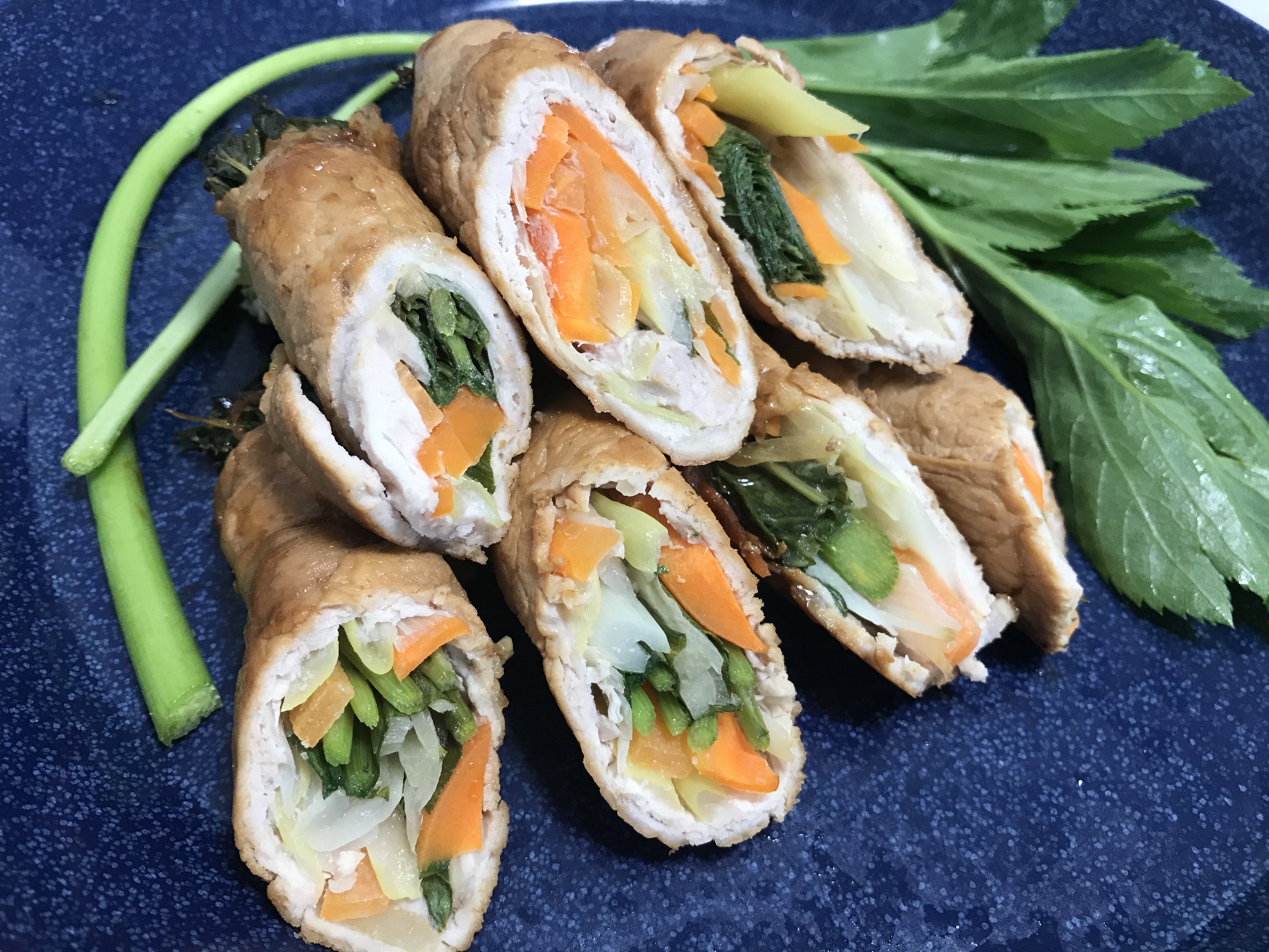 明日葉の豚巻き