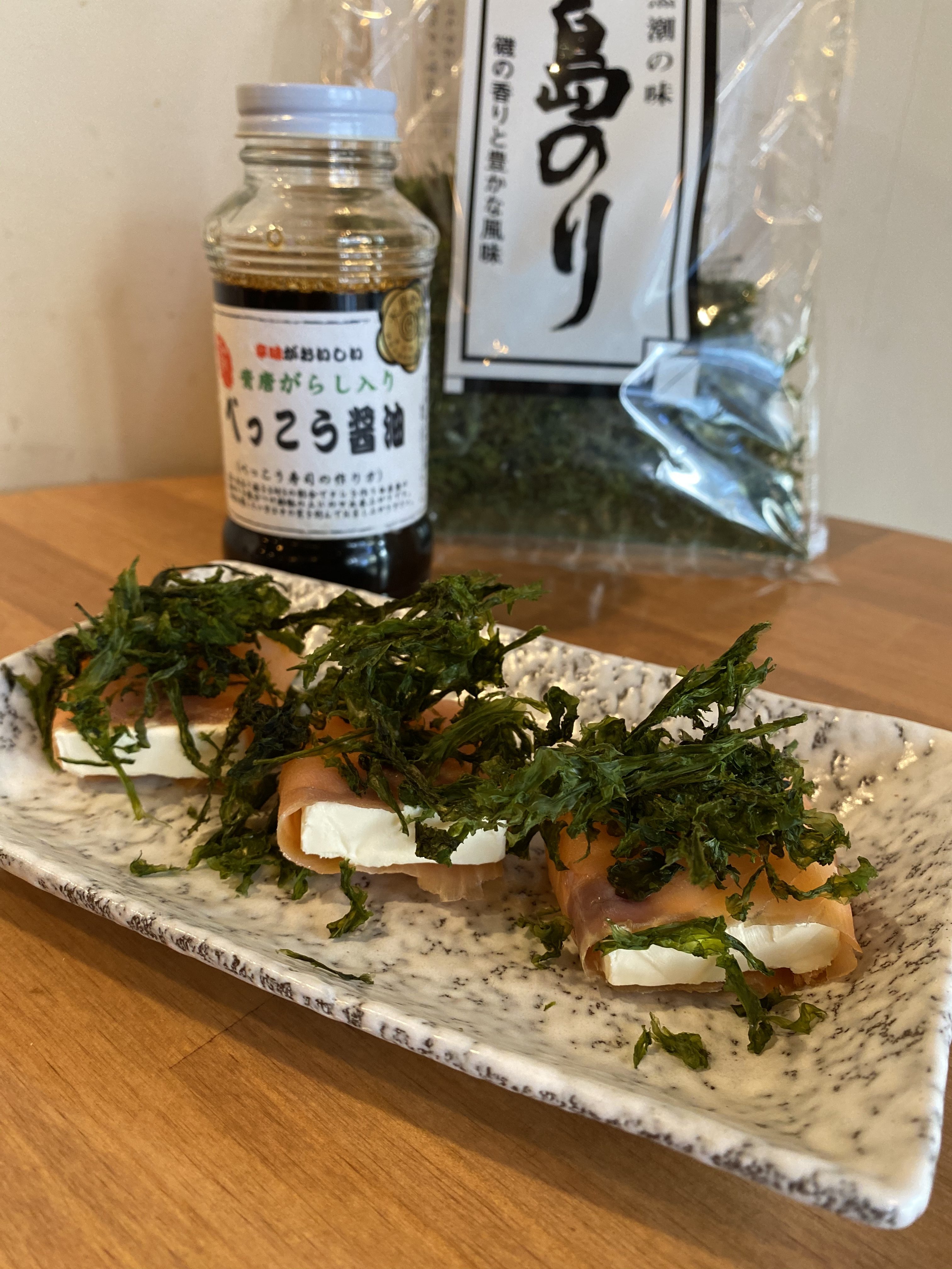 サーモンチーズロール with 島のり