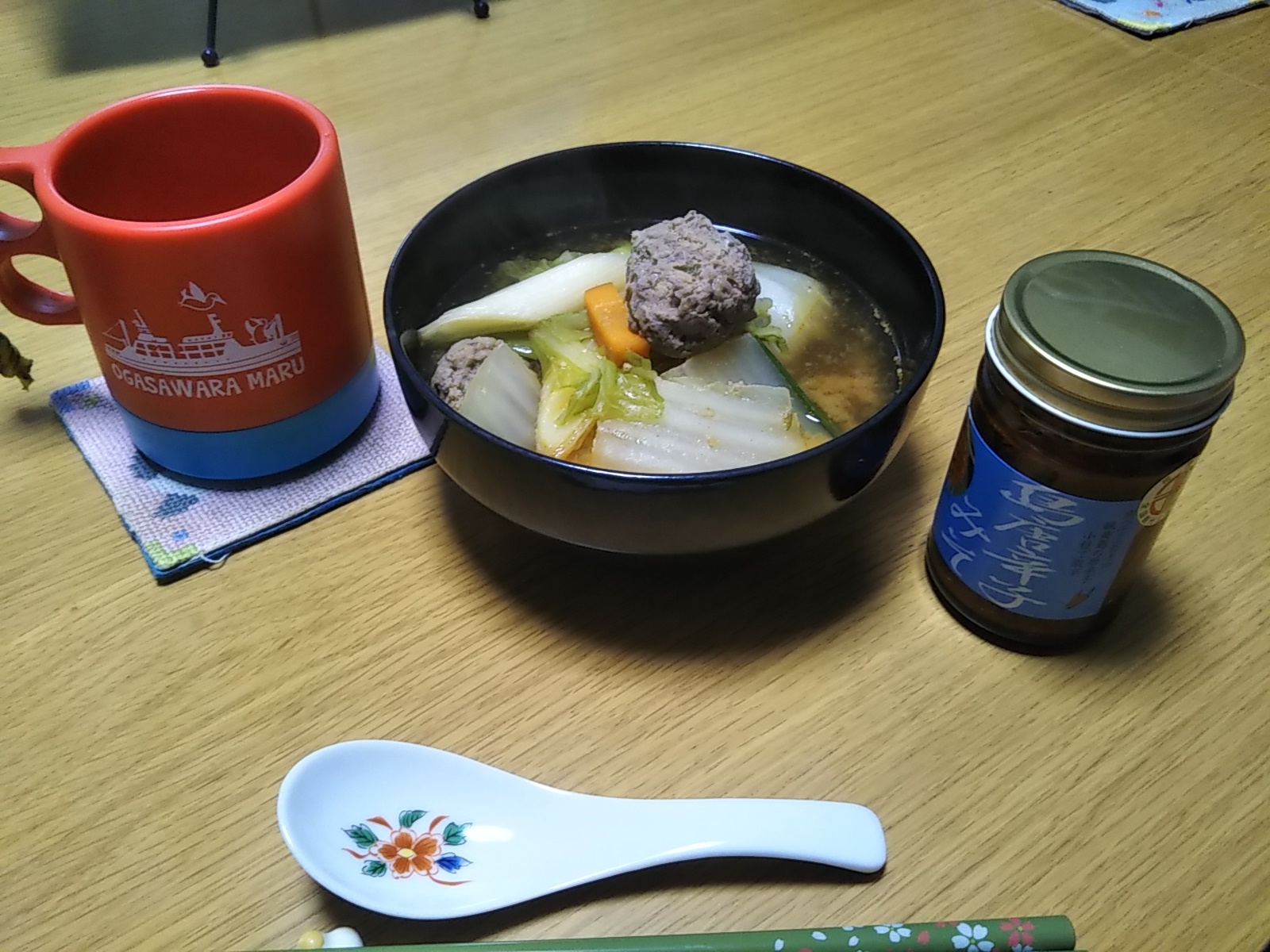 ボニン風ピリ辛つみれだんご汁