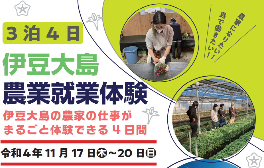 R4就業体験大島農業バナー